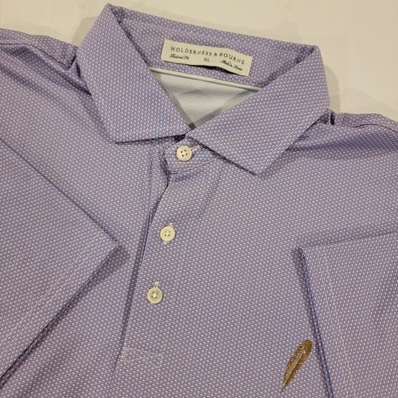 Holderness and Bourne Other - Chechessee Creek Club Holderness And Bourne Polo Mens XL The Patton Purple SS